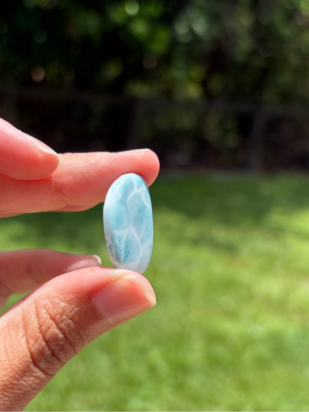 Shallow Water Larimar Cabochon 20.5 Carats View 5
